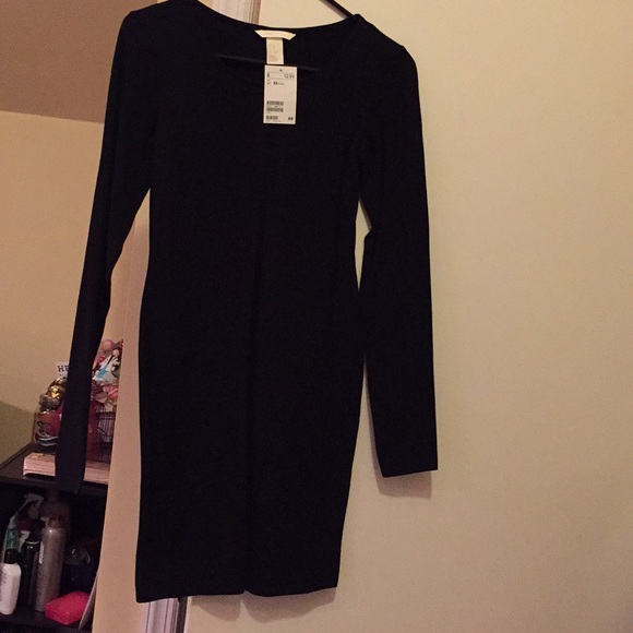 h and m long sleeve dress